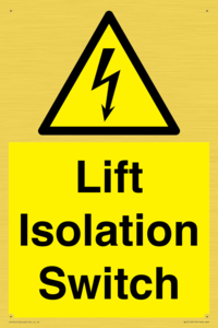 Lift Isolation Switch